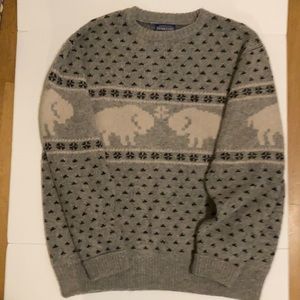 Pendleton Wool Bison Sweater - Men’s XL